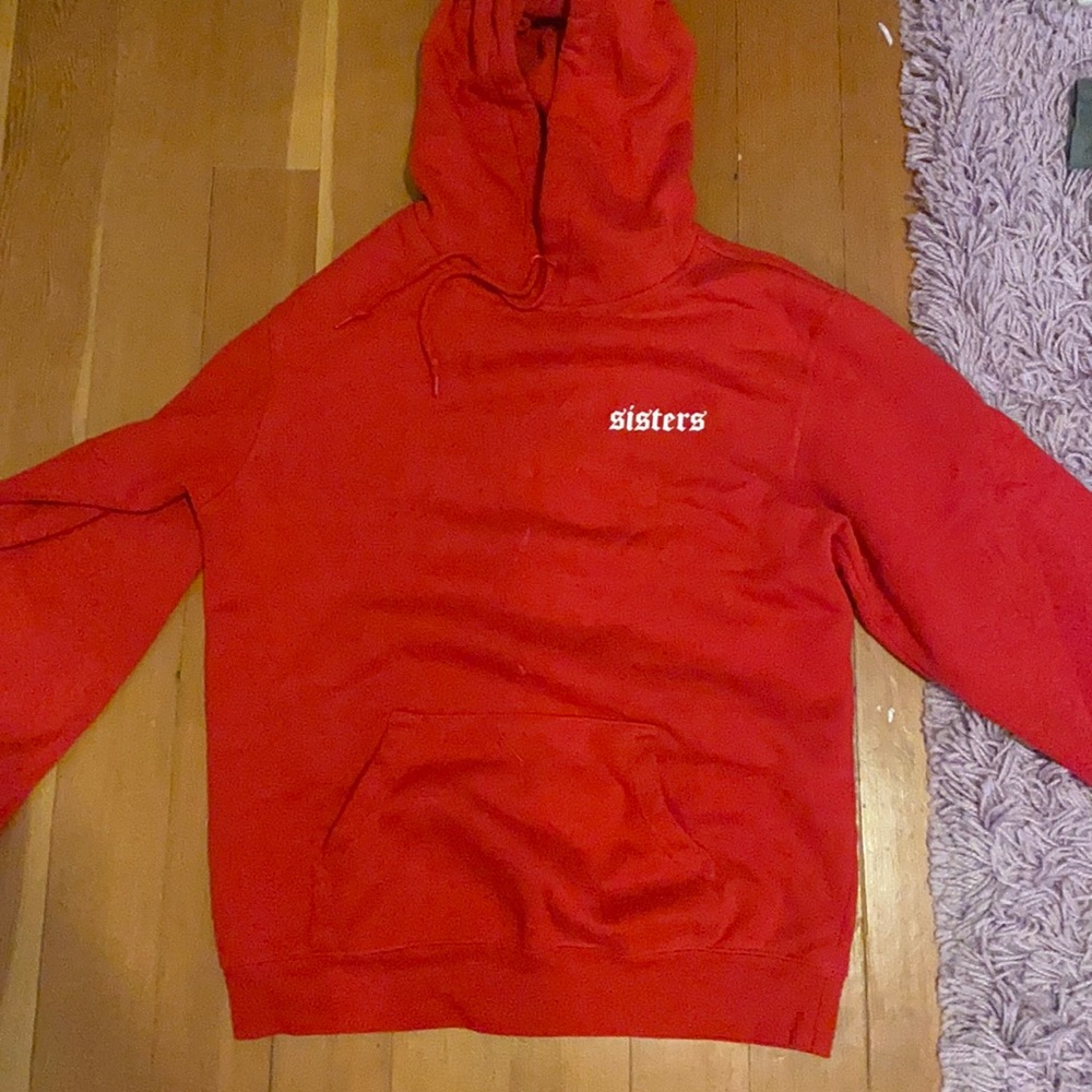 james charles red “sisters” hoodie sweatshirt